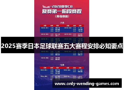 2025赛季日本足球联赛五大赛程安排必知要点