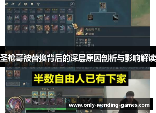 圣枪哥被替换背后的深层原因剖析与影响解读
